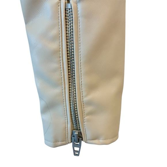 BlankNYC Faux Soft Leather Bomber Jacket, On Me Cream, Womens size Small - Picture 7 of 12
